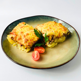 Мясо по-французски с говяжьим фаршем
