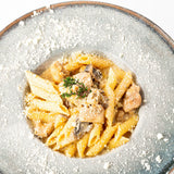 Паста пенне Венето с цыпленком и шампиньонами